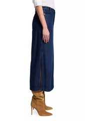 7 For All Mankind Denim Midi-Skirt