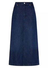 7 For All Mankind Denim Midi-Skirt