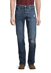 7 For All Mankind Distressed Slim-Fit Jeans