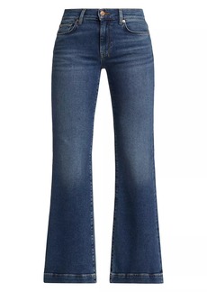 7 For All Mankind Dojo Tailorless Mid-Rise Flare Jeans
