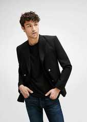 7 For All Mankind Double Breasted Blazer in Black