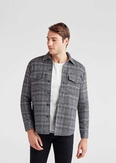 7 For All Mankind Double Face Shirt Jacket in Glen Plaid