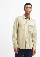 7 For All Mankind Double Pocket Shirt in Sand