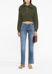 7 For All Mankind Ellie straight-leg mid-rise jeans