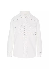 7 For All Mankind Emilia Studded Cotton Shirt