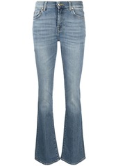 7 For All Mankind faded bootcut jeans