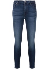 7 For All Mankind faded skinny jeans