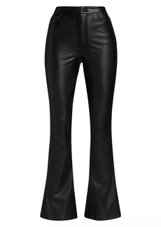 7 For All Mankind Faux Leather Skinny Bootcut Pants