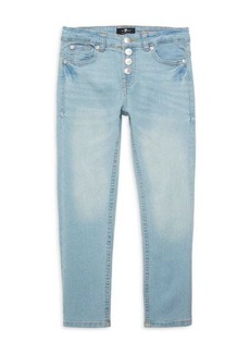 7 For All Mankind Girl's Faded Wash Jeans