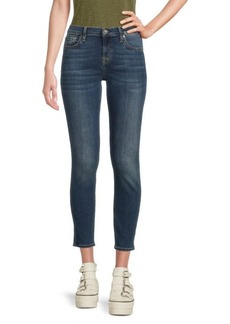7 For All Mankind Gwenevere Mid Rise Skinny Cropped Jeans
