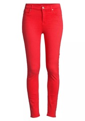 7 For All Mankind High-Rise Ankle Skinny Jeans