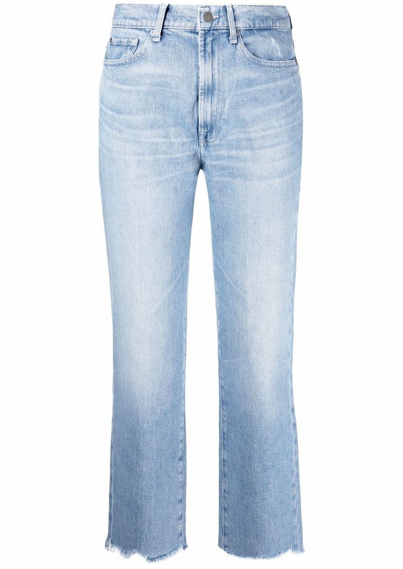 7 For All Mankind high-rise cropped Logan jeans