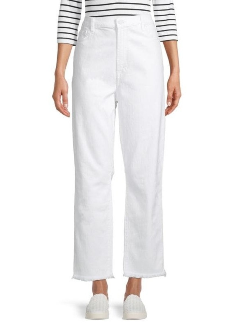 7 For All Mankind High-Rise Cropped Straight Jeans