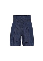 7 For All Mankind High-rise denim shorts