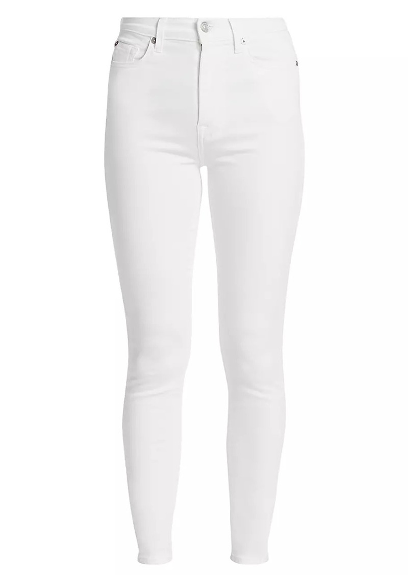 7 For All Mankind High-Rise Luxe Ankle Skinny Jeans