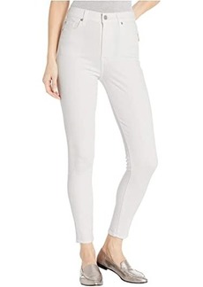 7 For All Mankind High-Waist Ankle Skinny in Slim Illusion White