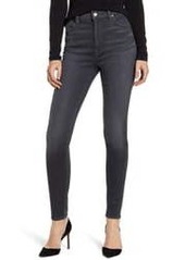 7 For All Mankind High Waist Ankle Skinny Jeans in Classic Grey at Nordstrom