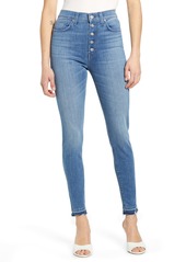 7 For All Mankind High Waist Button Fly Ankle Skinny Jean