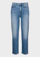 7 For All Mankind High Waist Cropped Straight in Alpine Drive