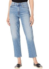 7 For All Mankind High-Waist Cropped Straight in Alpine Drive/Destroy
