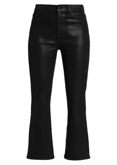 7 For All Mankind High-Waisted Coated Slim Kick Jeans