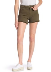 7 For All Mankind High Waisted Fray Hem Shorts
