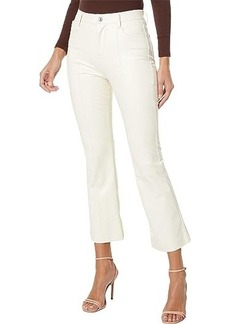 7 For All Mankind High-Waisted Slim Kick in Cream
