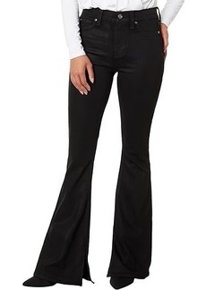 7 For All Mankind High-Waste Ali with Slit in Black