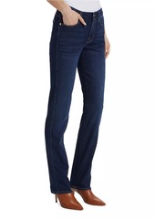 7 For All Mankind Kimmie High-Rise Stretch Straight-Leg Jeans