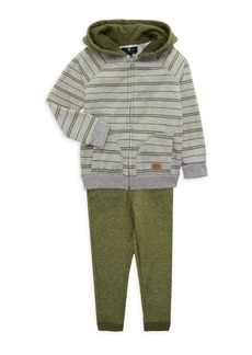 7 For All Mankind Little Boy&#8217;s 2-Piece Striped Hoodie & Joggers Set