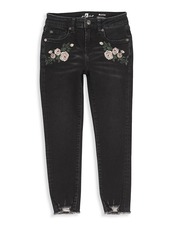 7 For All Mankind Little Girl's & Girl's Floral Ankle Jeans