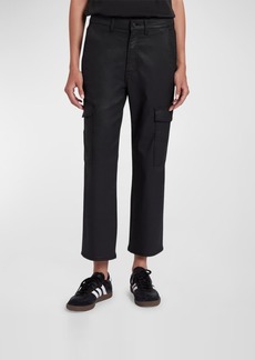 7 For All Mankind Logan Coated Cropped Cargo Jeans