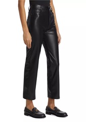 7 For All Mankind Logan Stovepipe Faux Leather Straight-Leg Pants