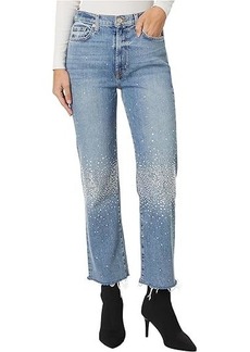 7 For All Mankind Logan Stovepipe w/ Crystals in Ode To