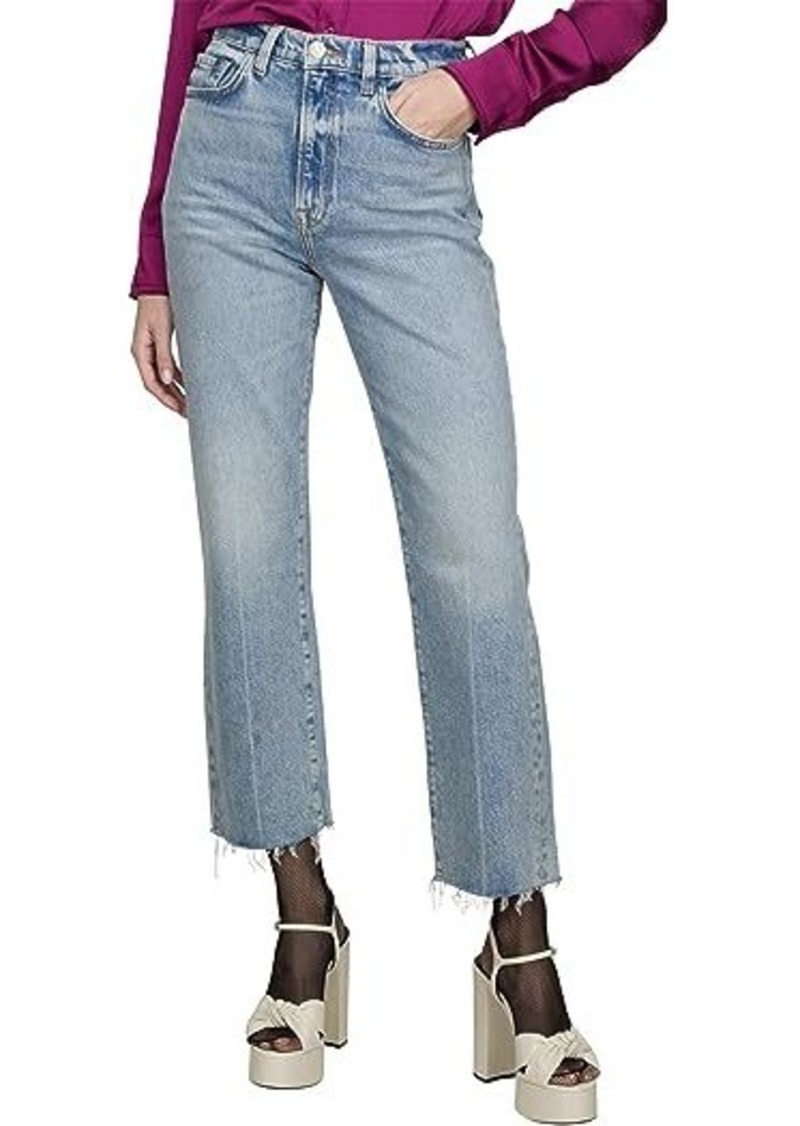 7 For All Mankind Logan Stovepipe w/ Fringe Hem in Ode To