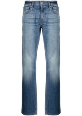 7 For All Mankind logo-patch straight-leg jeans