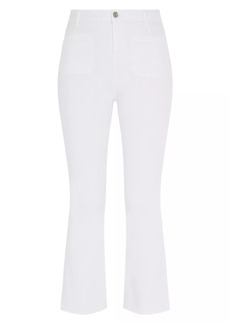 7 For All Mankind Love Again Mid-Rise Stretch Flare Crop Jeans