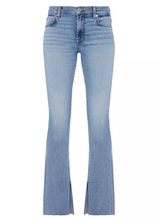 7 For All Mankind Low-Rise Stretch Vented Boot-Cut Jeans