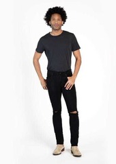 7 For All Mankind Luxe Performance Paxtyn Skinny in Black Destroyed