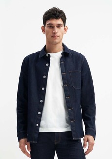 7 For All Mankind Luxe Sport X Stretch Tek Darted Denim Shirt In Rinse