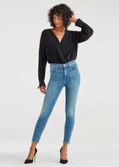 7 For All Mankind Luxe Vintage High Waist Ankle Skinny in Beau Blue
