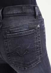7 For All Mankind Luxe Vintage Swarovski Crystal High Waist Ankle Skinny in Moore