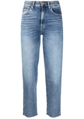 7 For All Mankind Malia high-waisted straight leg jeans