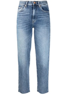 7 For All Mankind Malia high-waisted straight leg jeans