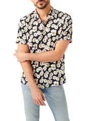 7 For All Mankind Daisy Print Short Sleeve Button-Up Shirt
