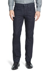 7 For All Mankind The Straight Luxe Performance Slim Straight Leg Jeans in Deep Well at Nordstrom