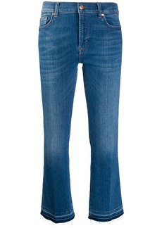 7 For All Mankind mid rise cropped jeans