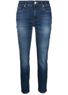 7 For All Mankind mid-rise cropped jeans