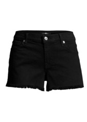 7 For All Mankind Mid-Rise Cut-Off Denim Shorts