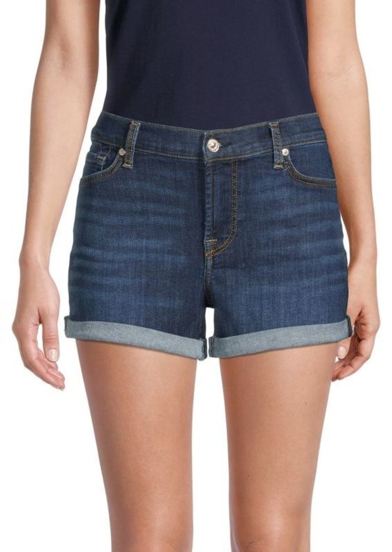 7 For All Mankind ​Mid-Rise Denim Shorts